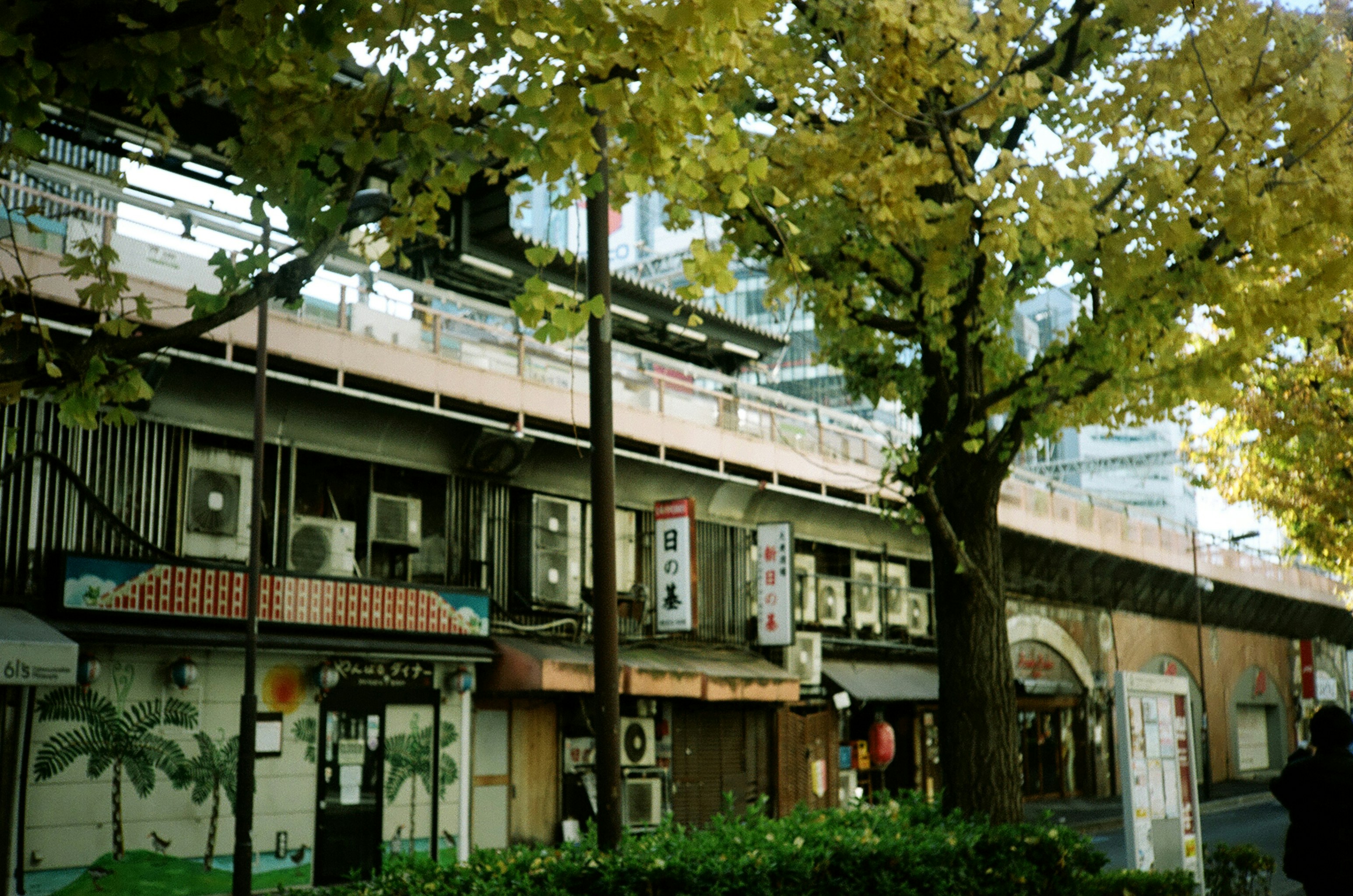 A row of buildings on a city street