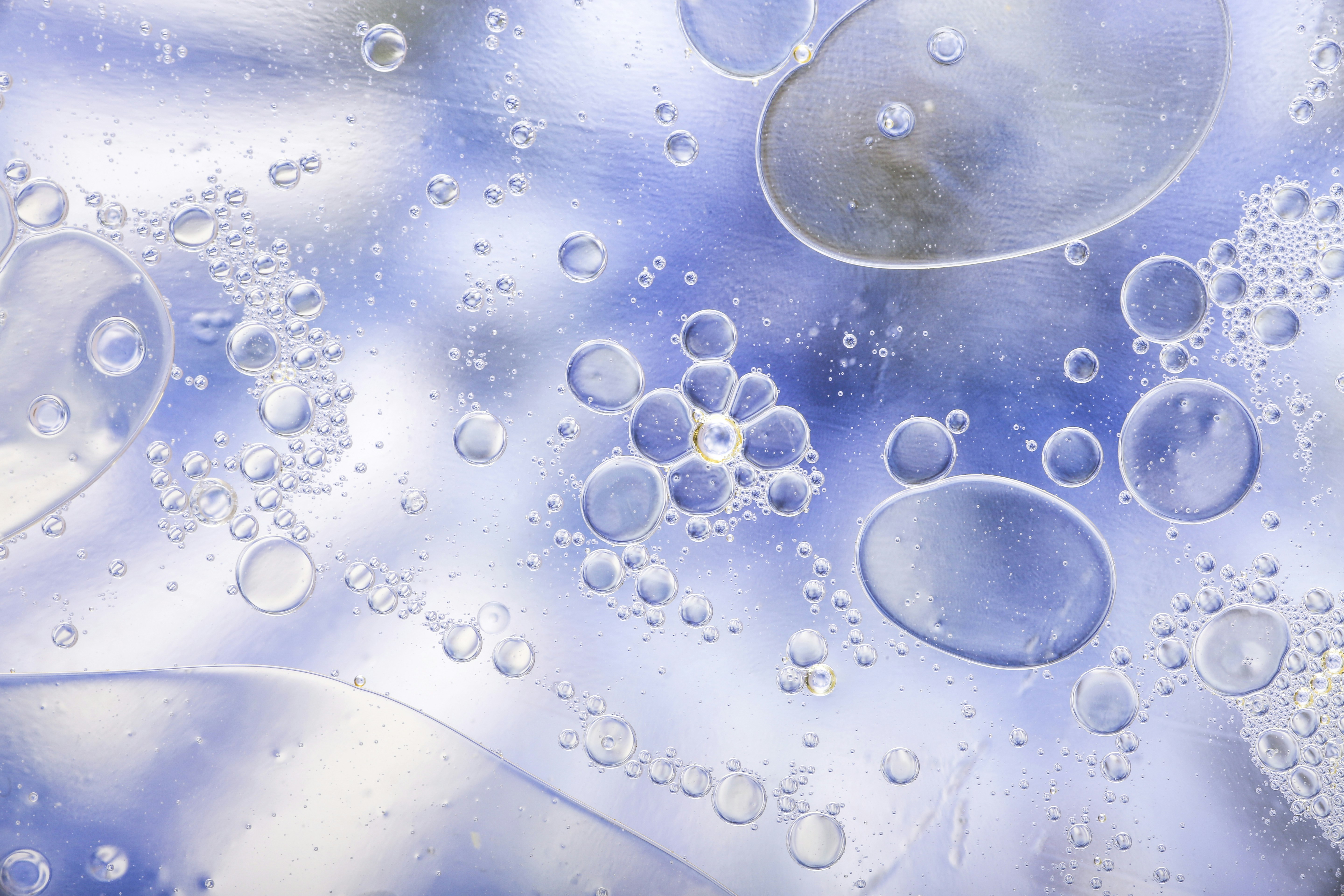 A close up of water droplets on a surface