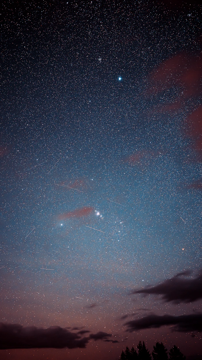 Starry night sky over Lake Tekapo, New Zealand