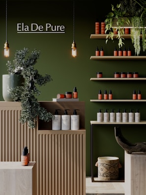 A store filled with lots of bottles and plants
