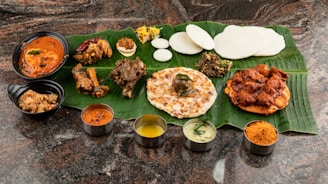A table topped with lots of different types of food