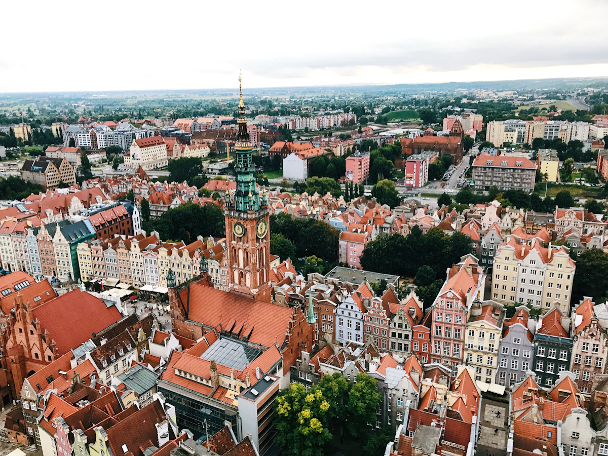 Miejska zabudowa Gdańska
