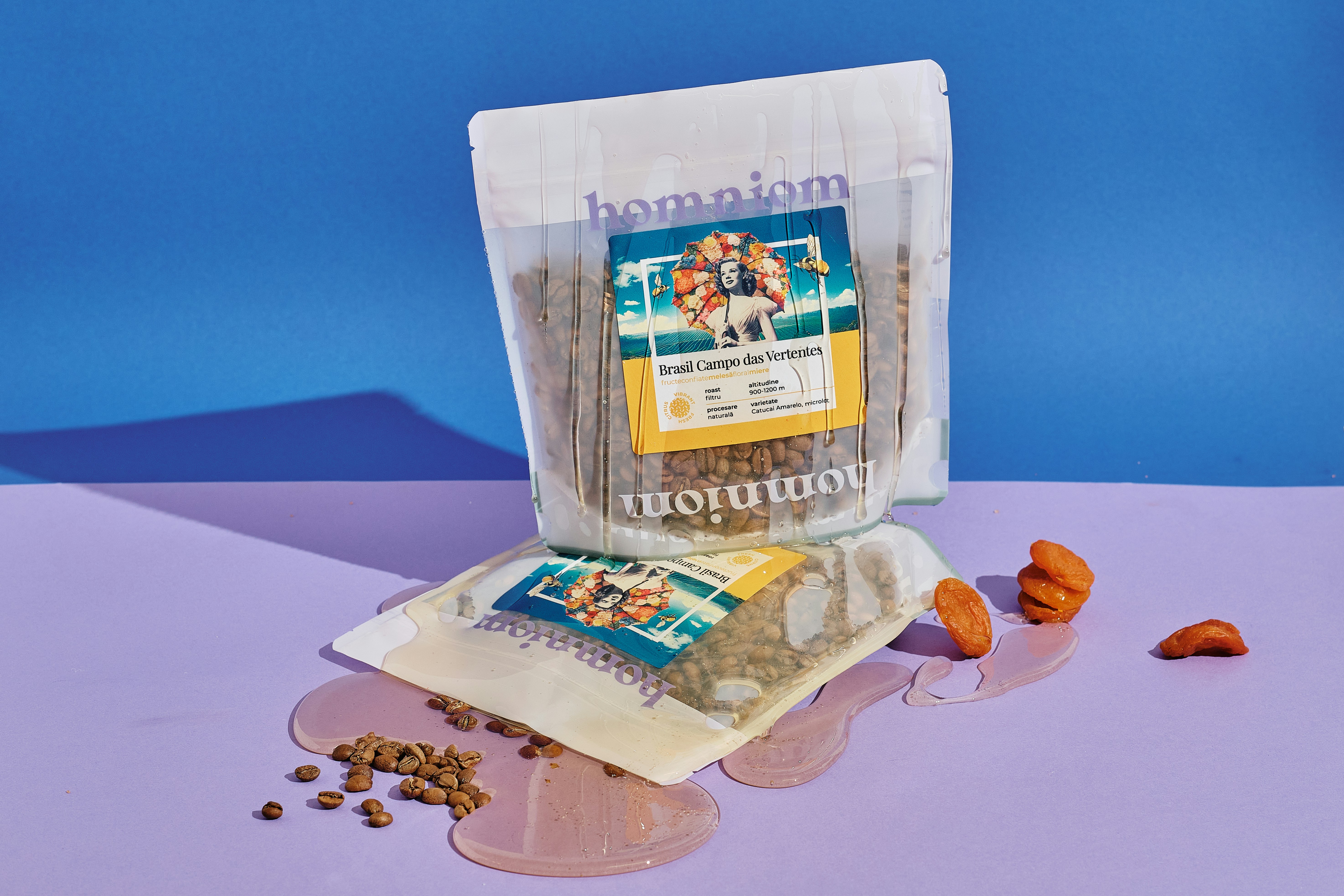 A bag of cat food sitting on top of a table