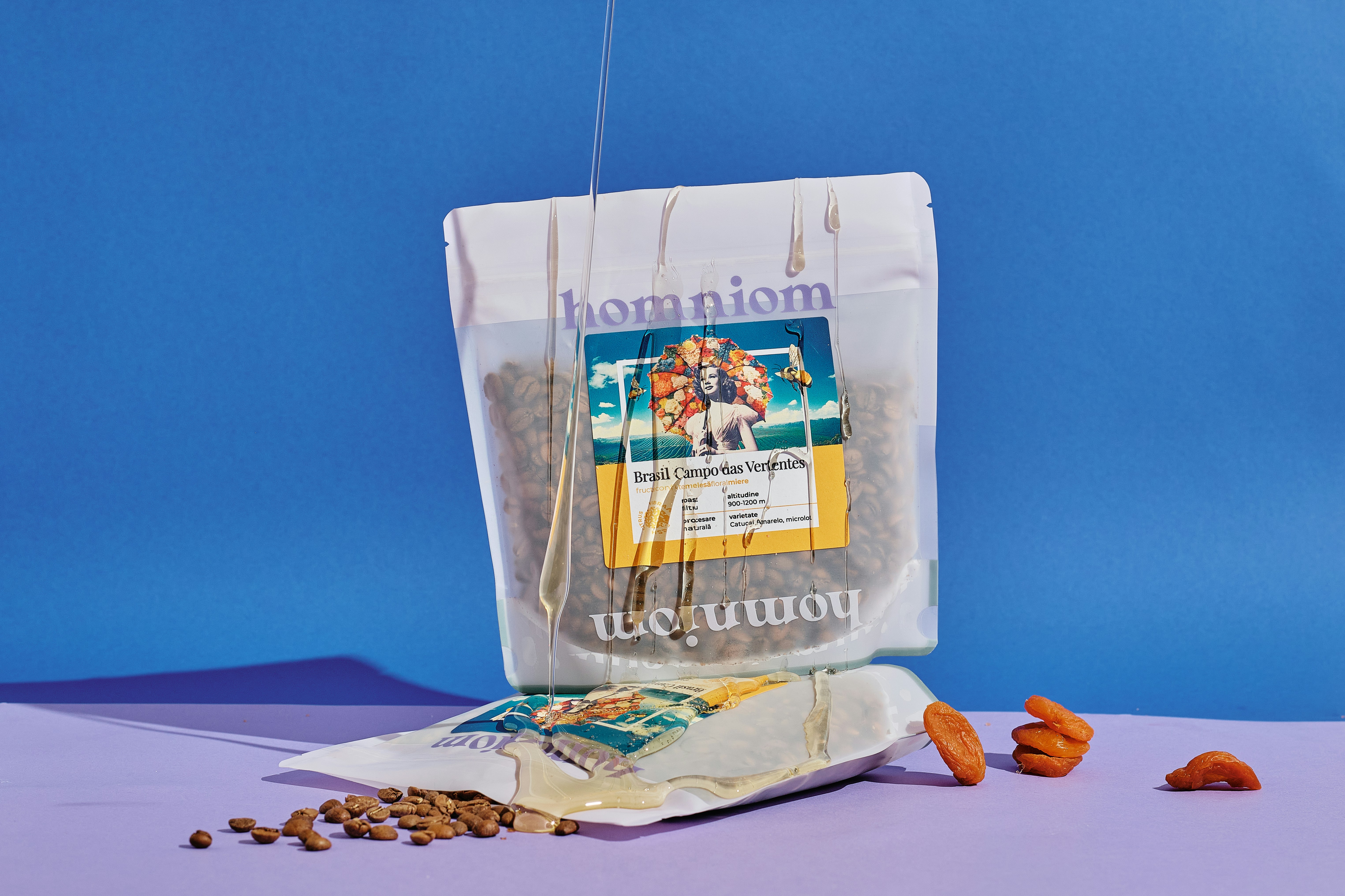 A bag of cat food sitting on top of a table