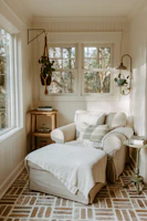 A living room filled with furniture and a window