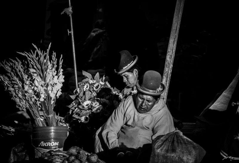 Classy moment in monochrome