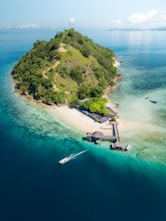 An island in the middle of the ocean