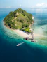 An island in the middle of the ocean