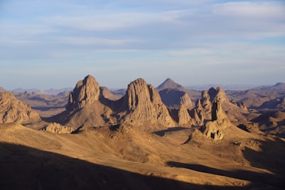 Montagnes du Hoggar et Assekrem à Tamanrasset, Sahara algérien