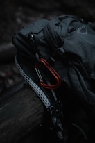 A backpack with a pair of scissors on it