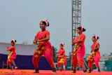 A group of women dancing on a stage