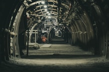 A tunnel filled with lots of machines and machinery