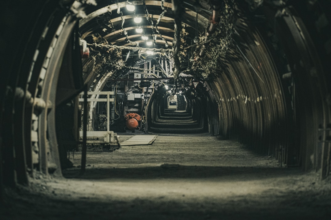 A tunnel filled with lots of machines and machinery