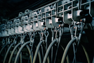 A bunch of wires that are connected to each other