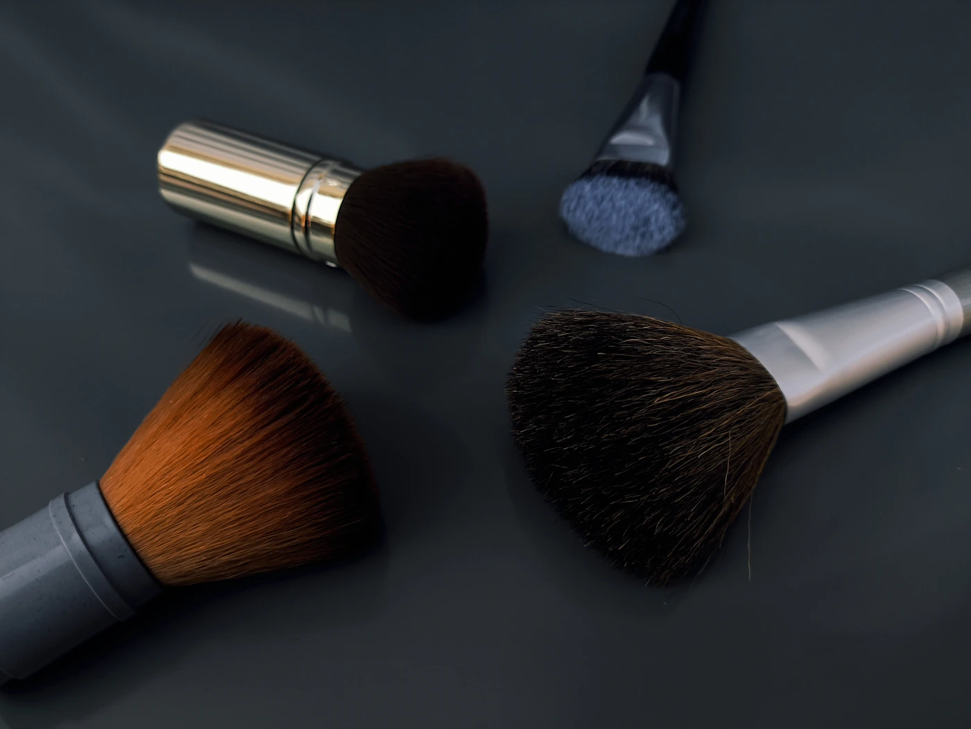 Makeup brushes for finishing touches