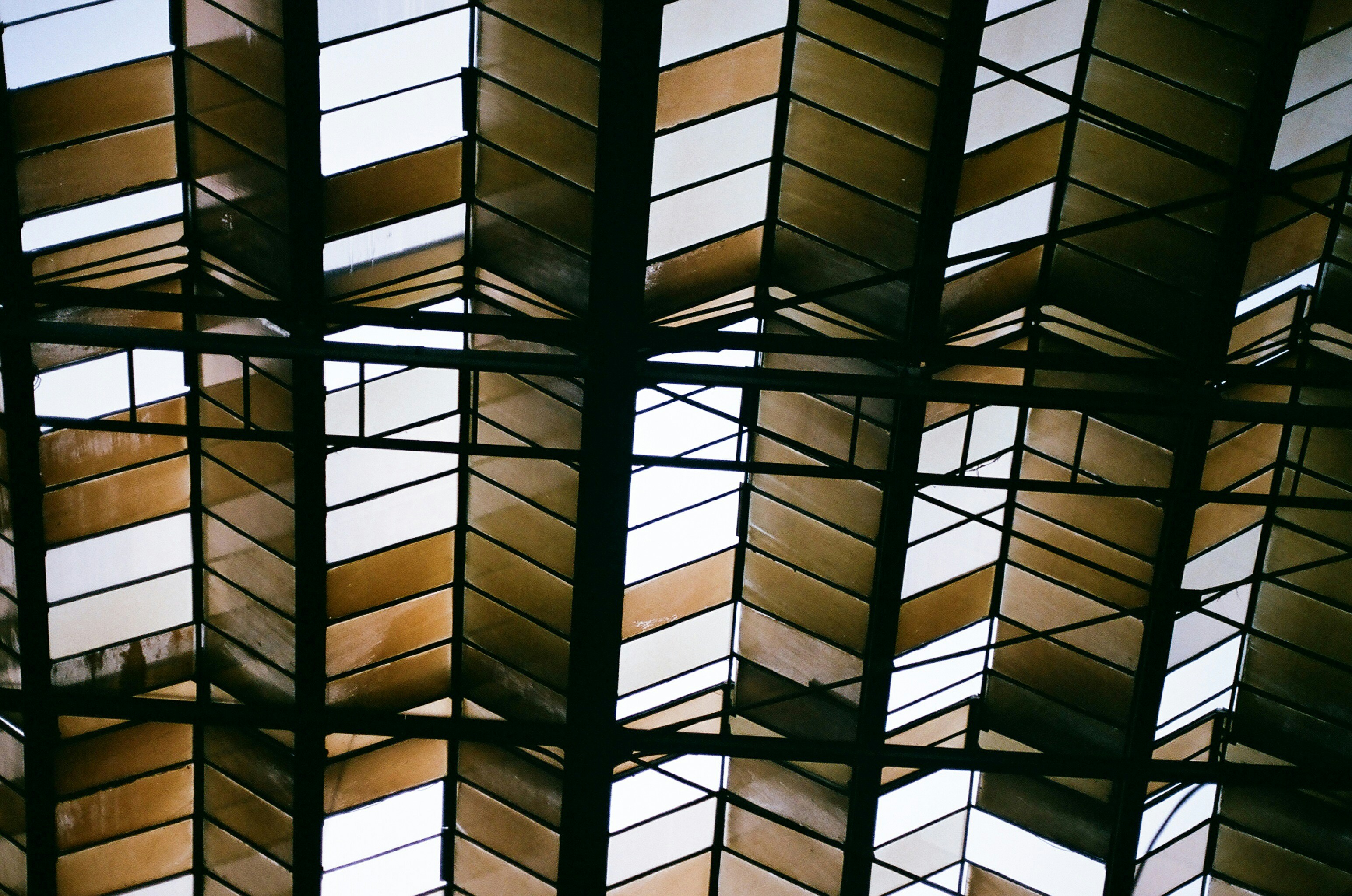 A close up of a building with many windows