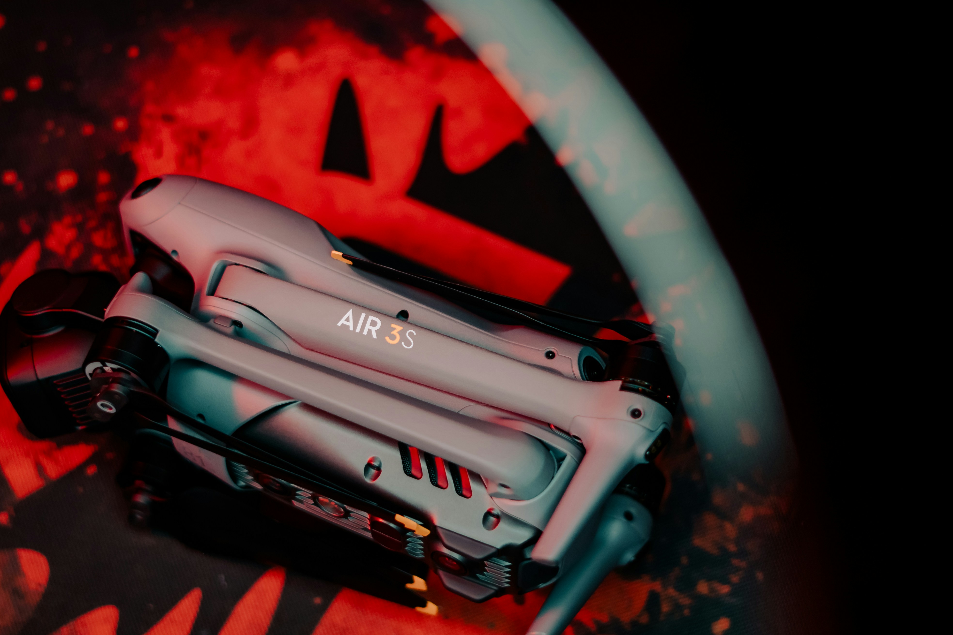 A toy gun laying on top of a table