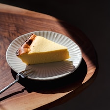 A piece of cake on a paper plate