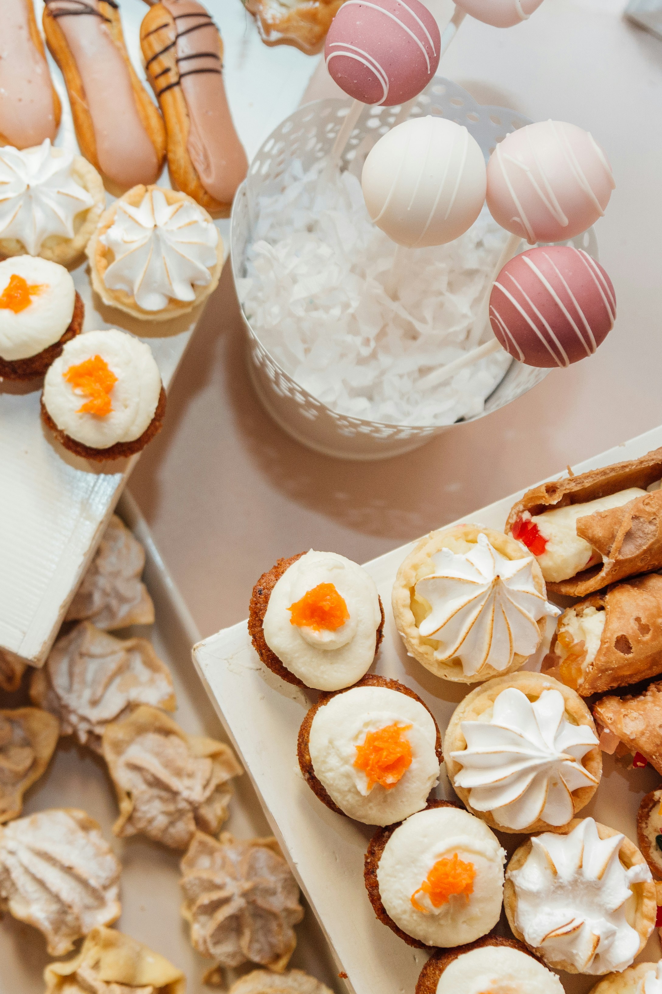 A table topped with lots of different types of food
