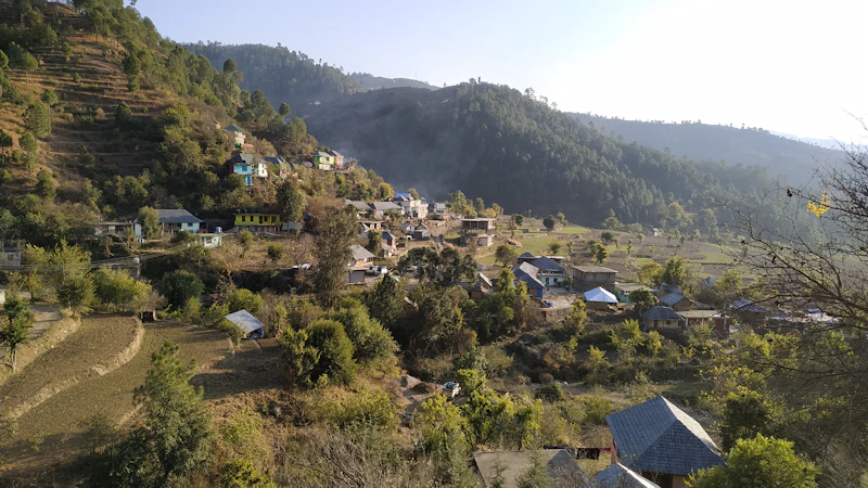 A small Himalayan village in Himachal Pradesh