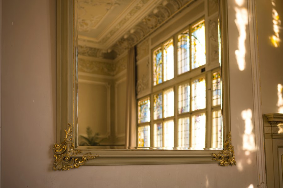 Miroir Carré Cadre Doré AM.PM mobilier et décoration