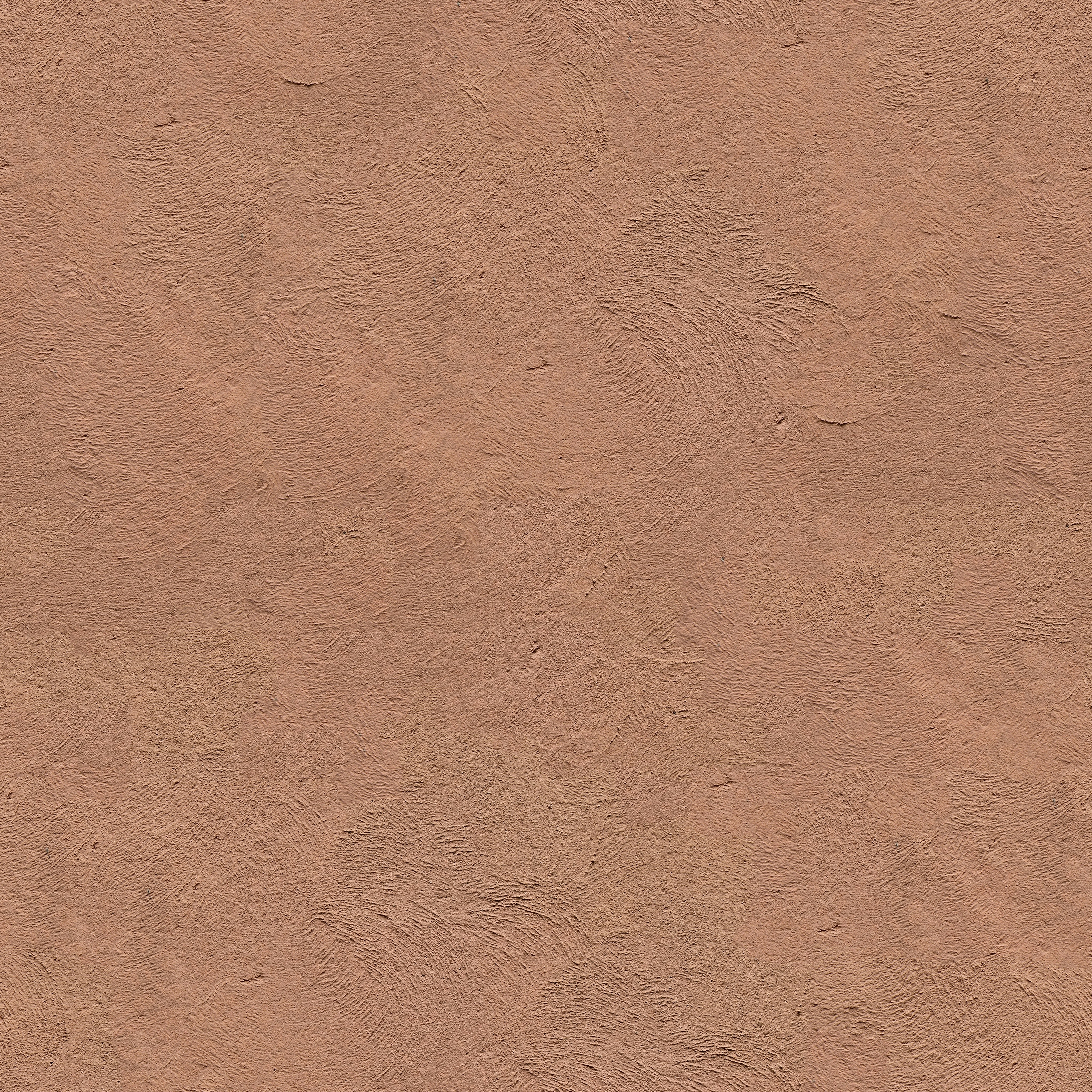 A brown wall with a black and white clock on it