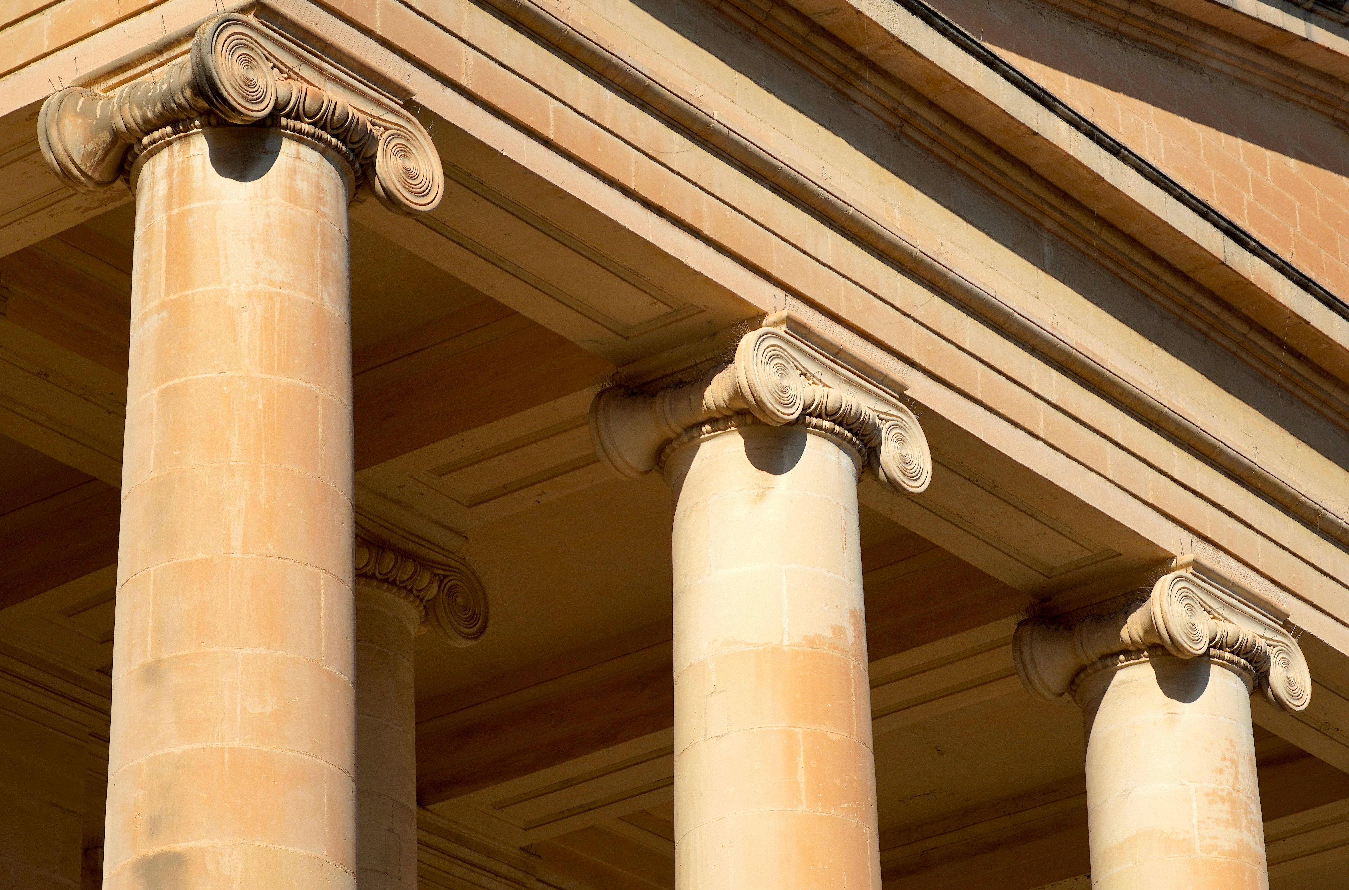 four pillars labeled "Listings," "Website," "Content," and "Authority" - local SEO for franchises