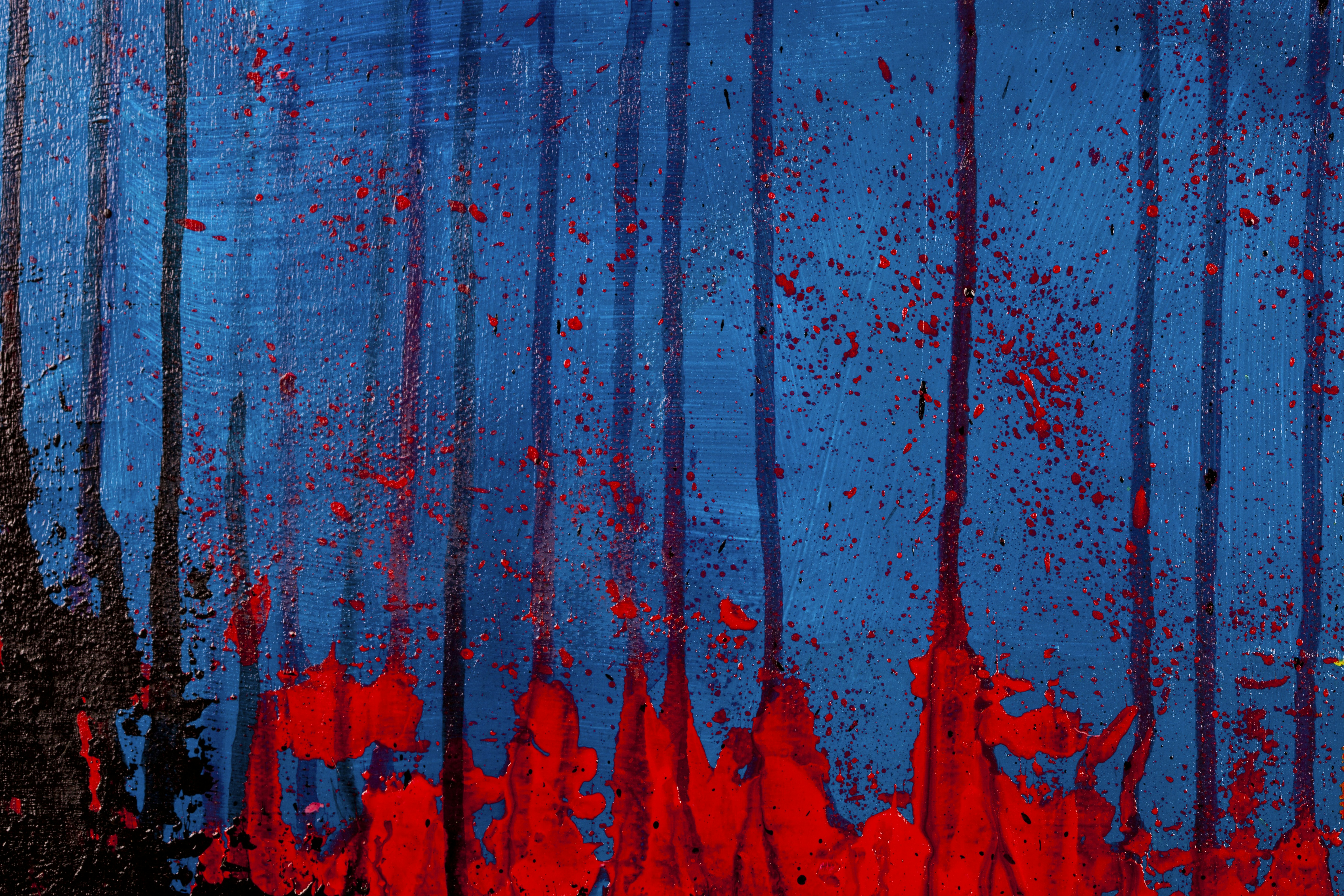 赤と黒の抽象画の写真 – Unsplashの要約の無料画像