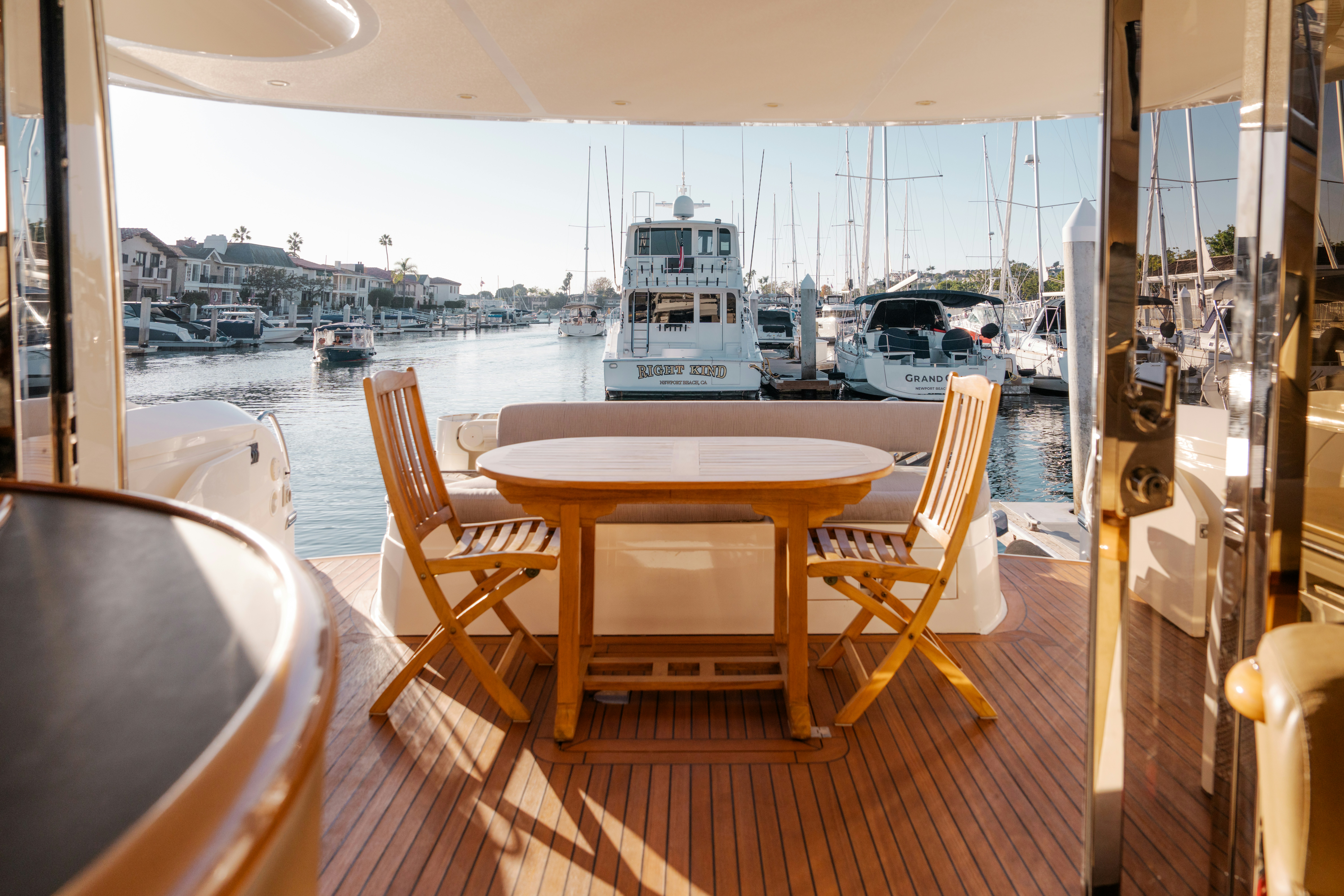 Superyacht exterior furniture