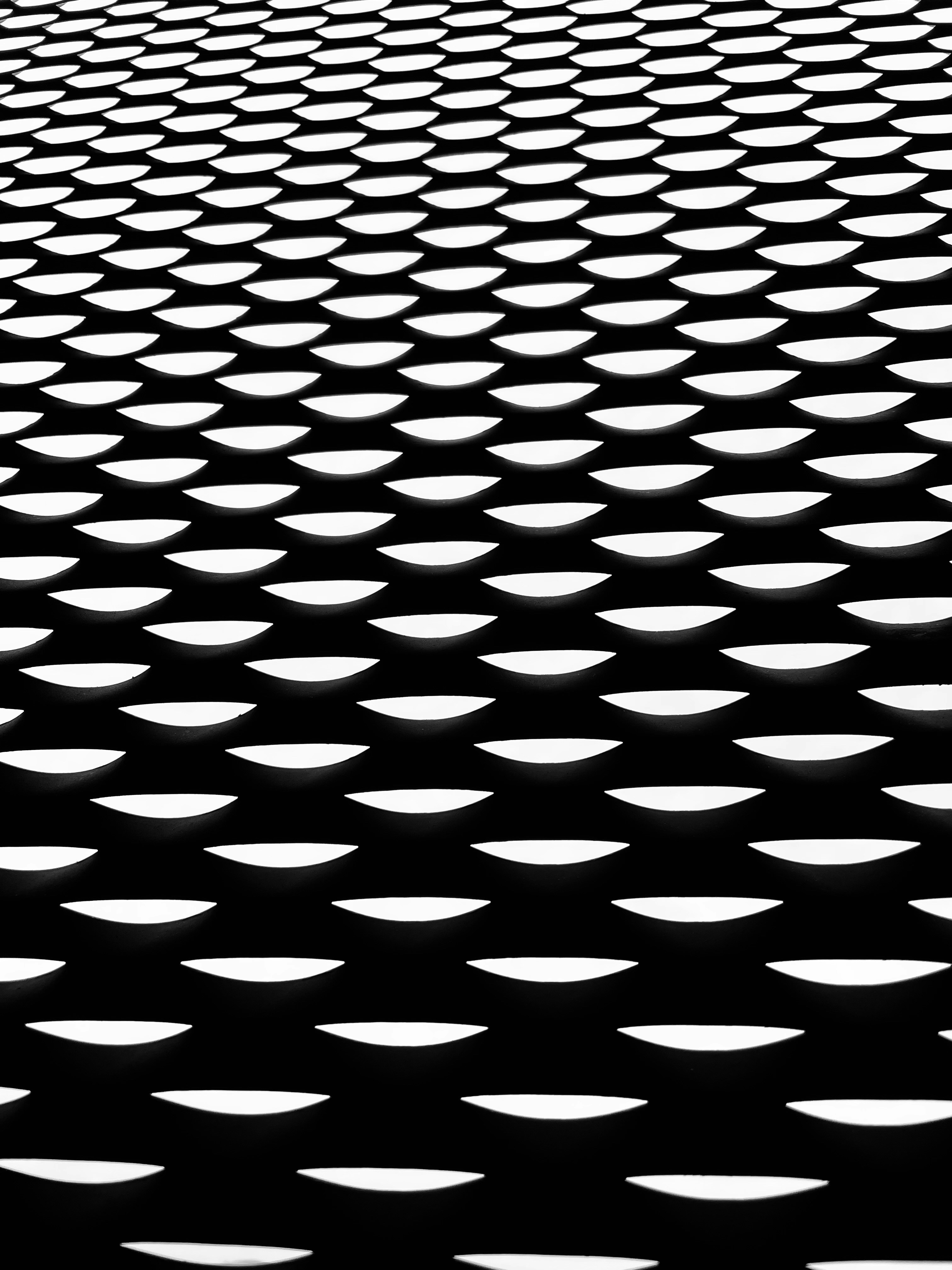 Ein Schwarz-Weiß-Foto eines Musters