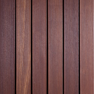 A close up view of a wooden wall
