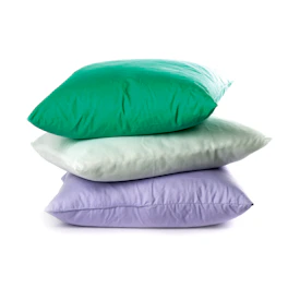 Three pillows stacked on top of each other