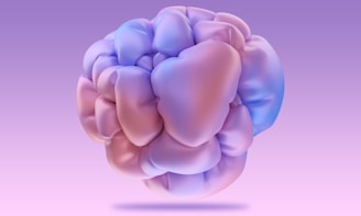 A computer generated image of a human brain