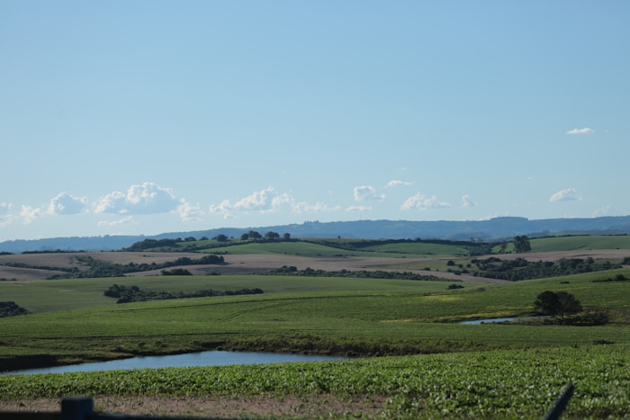 Propriedade rural com curso d'água