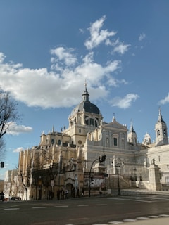 A large building with a clock on the top of it