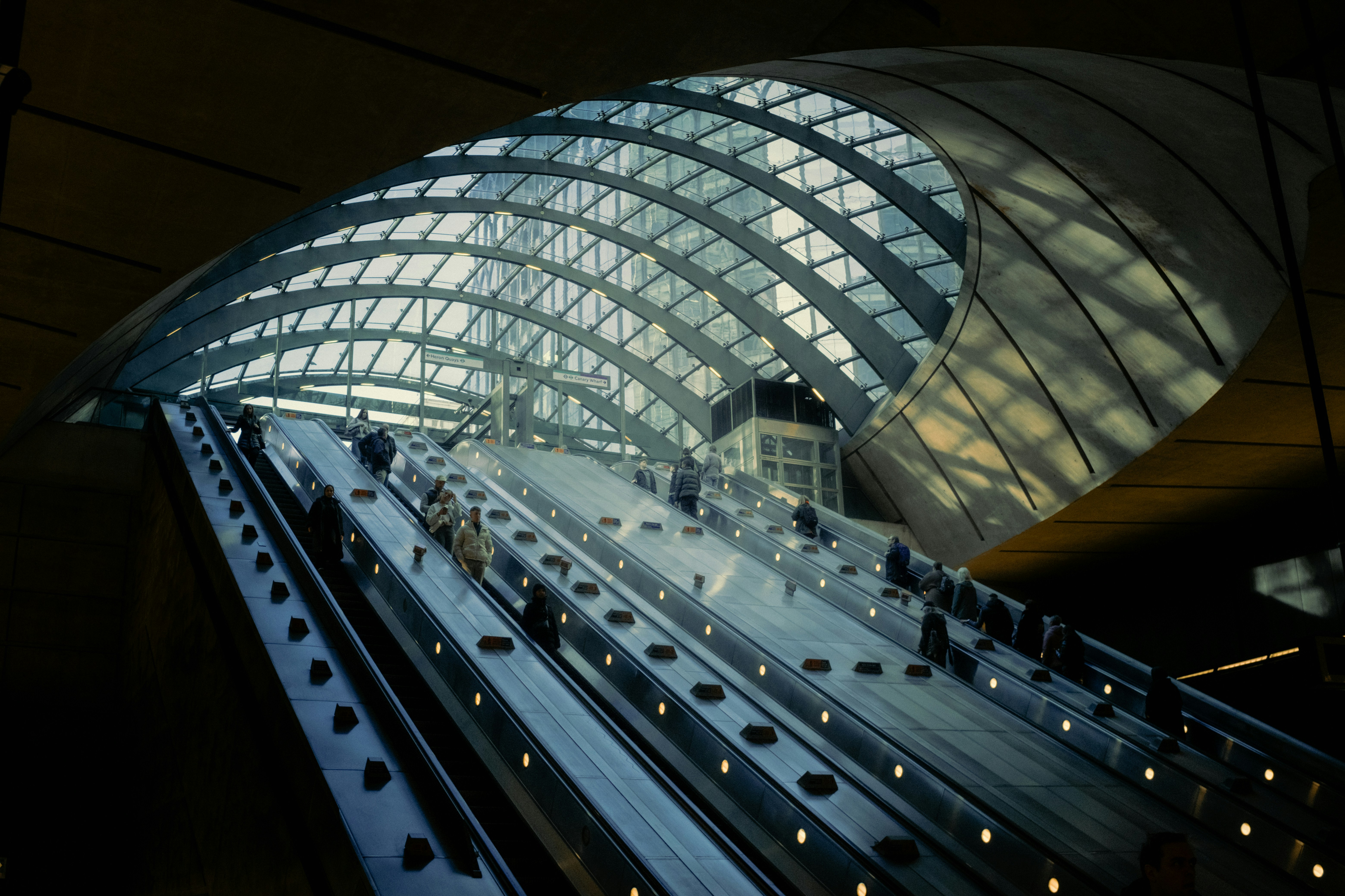 A view of the inside of a train station