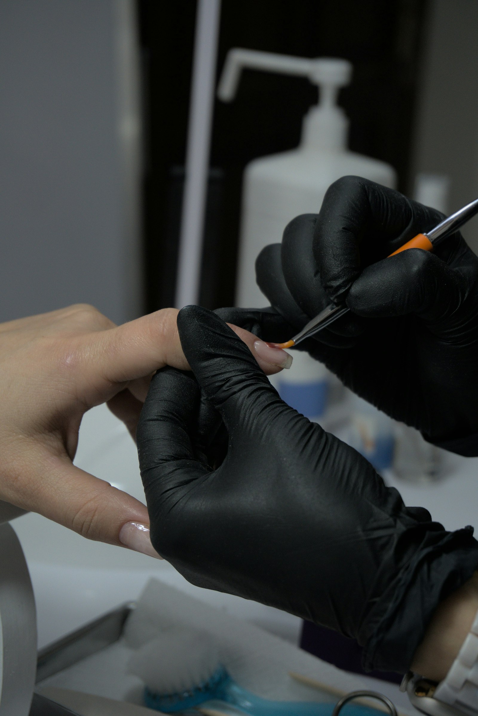 Elegant manicured nails