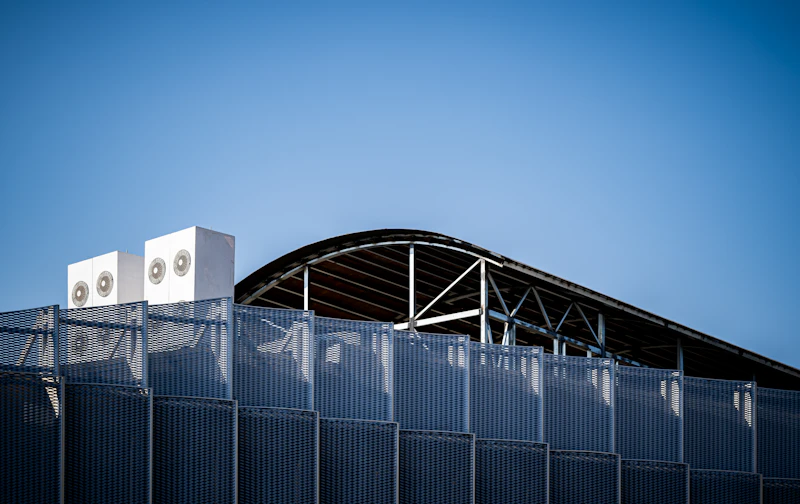 commercial rooftop mechanical equipment and louvers