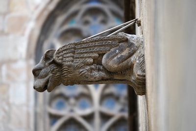 A close up of a door handle on a building