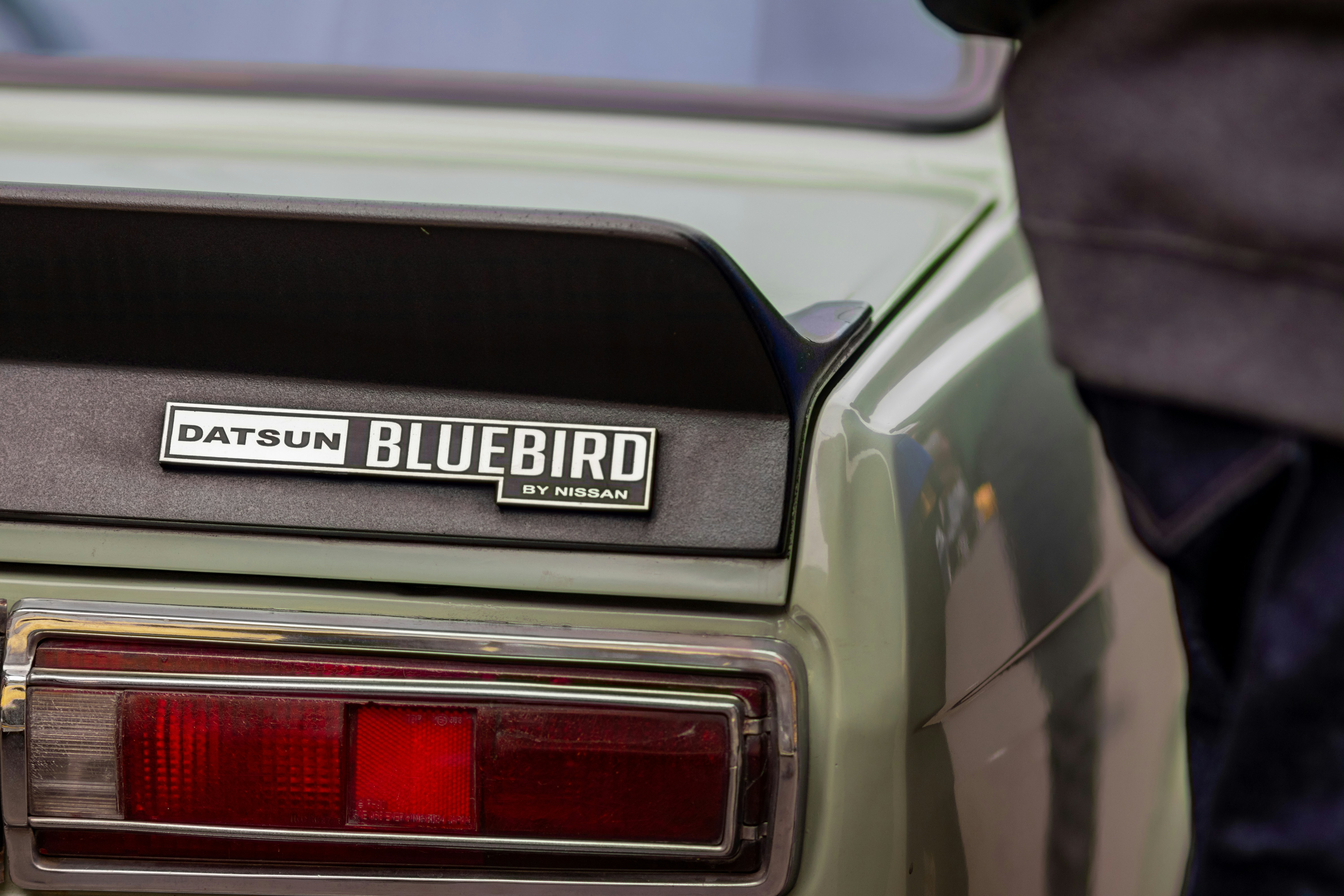 A close up of a car with a license plate