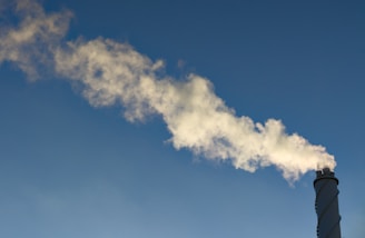 Smoke coming out of the top of the statue of liberty