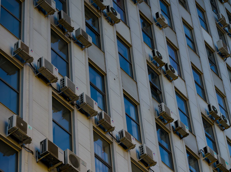Commercial building requiring air conditioning