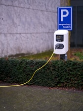 A parking meter on the side of the road