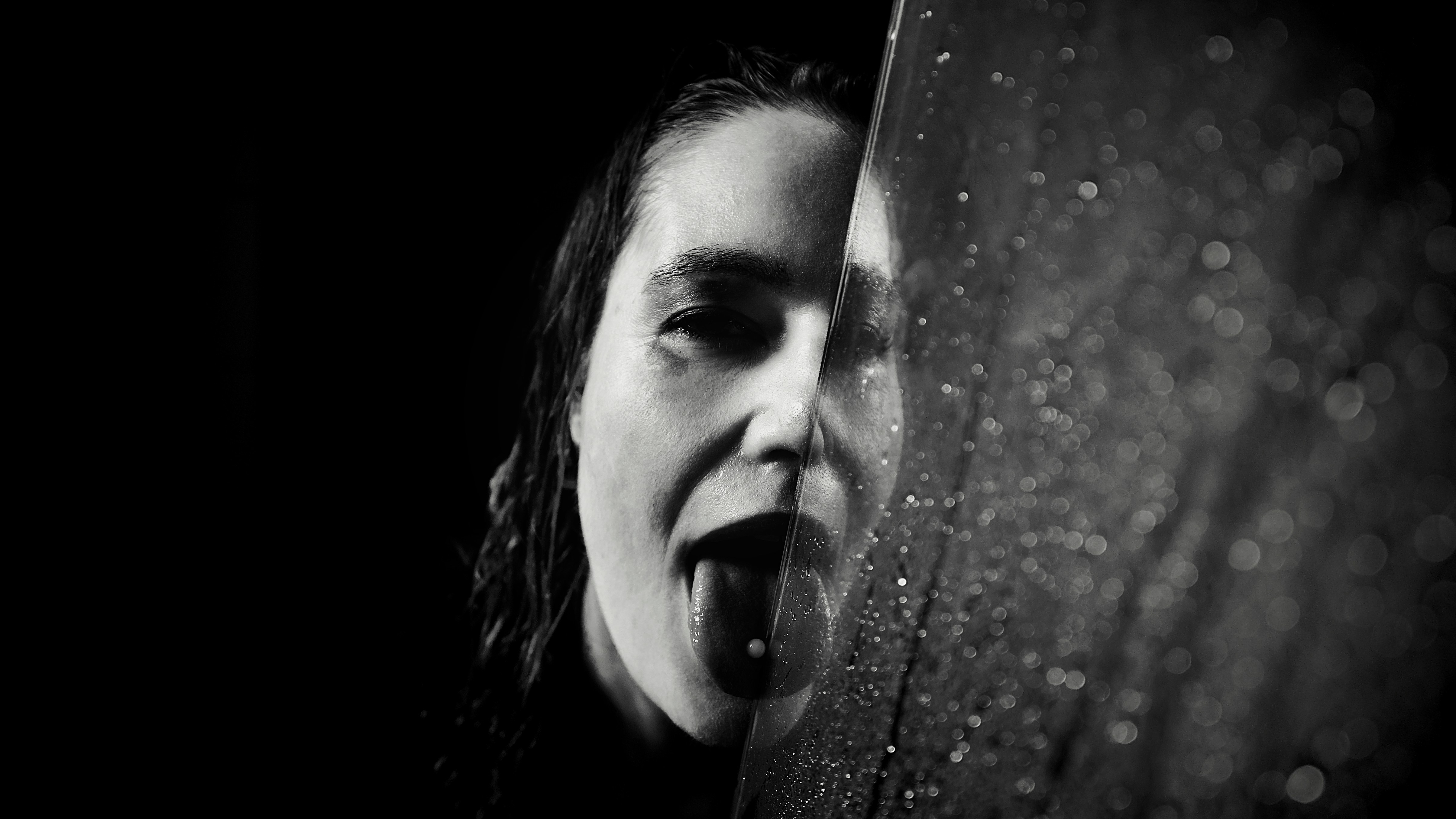 A person holding a knife in their hand