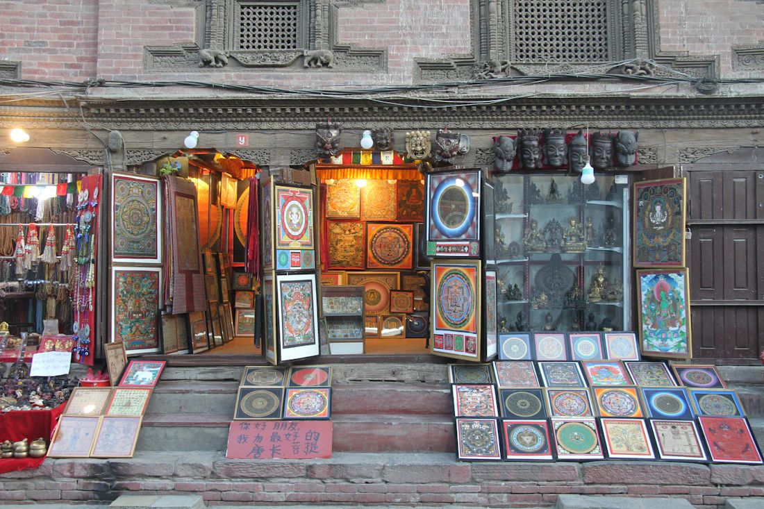 Kathmandu craft storefront display Nepal trade sourcing mission