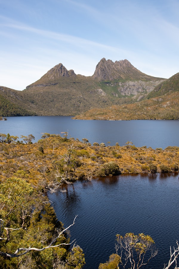 Dove Lake and Cradle Mountain in Tasmania's wilderness