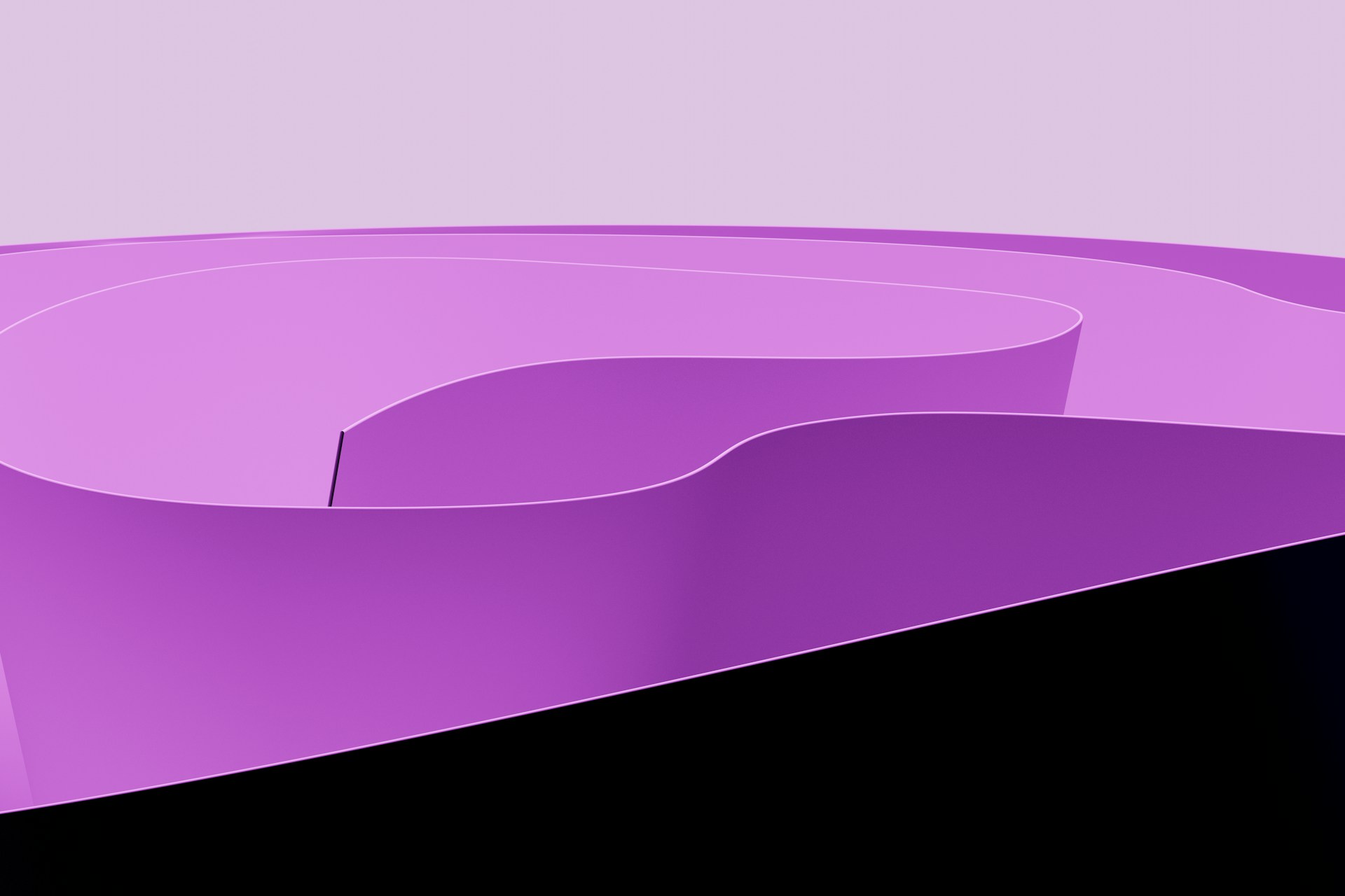 A close up of a purple and black object