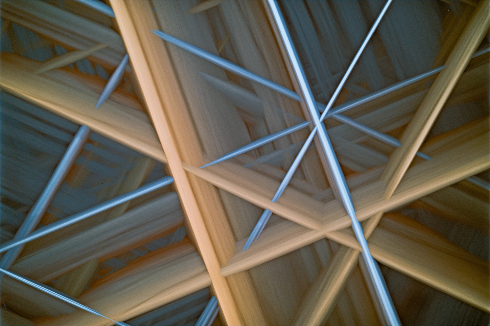 A close up of a ceiling with a star pattern