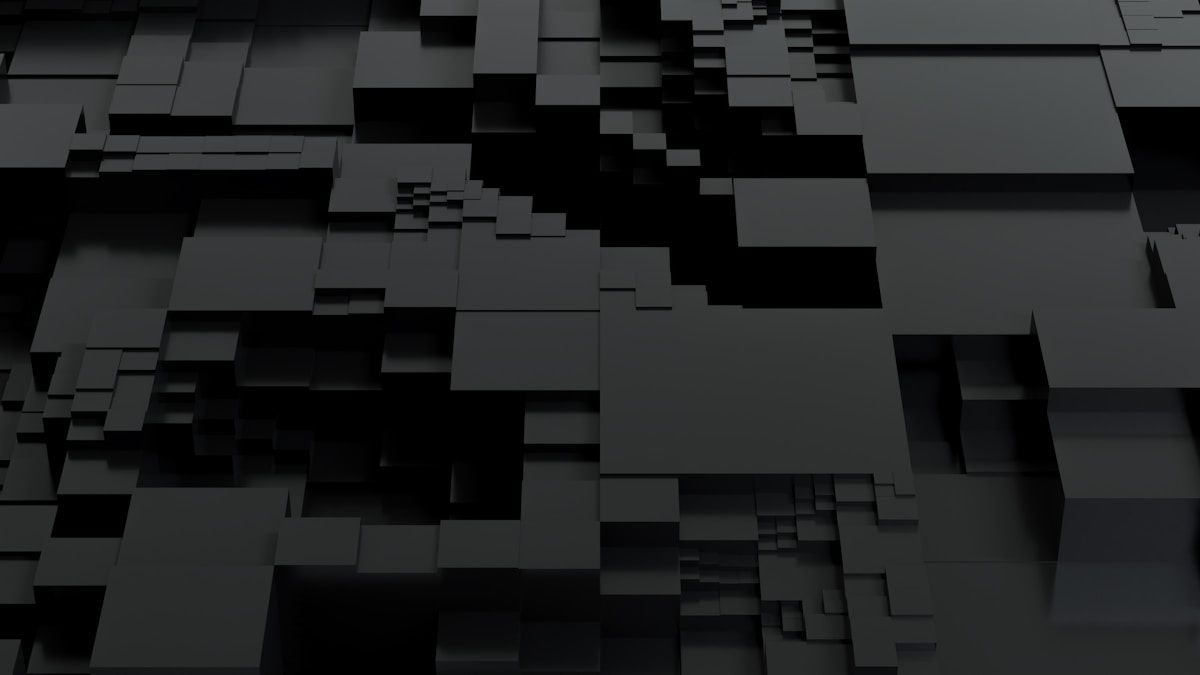 Black and white abstract geometric design