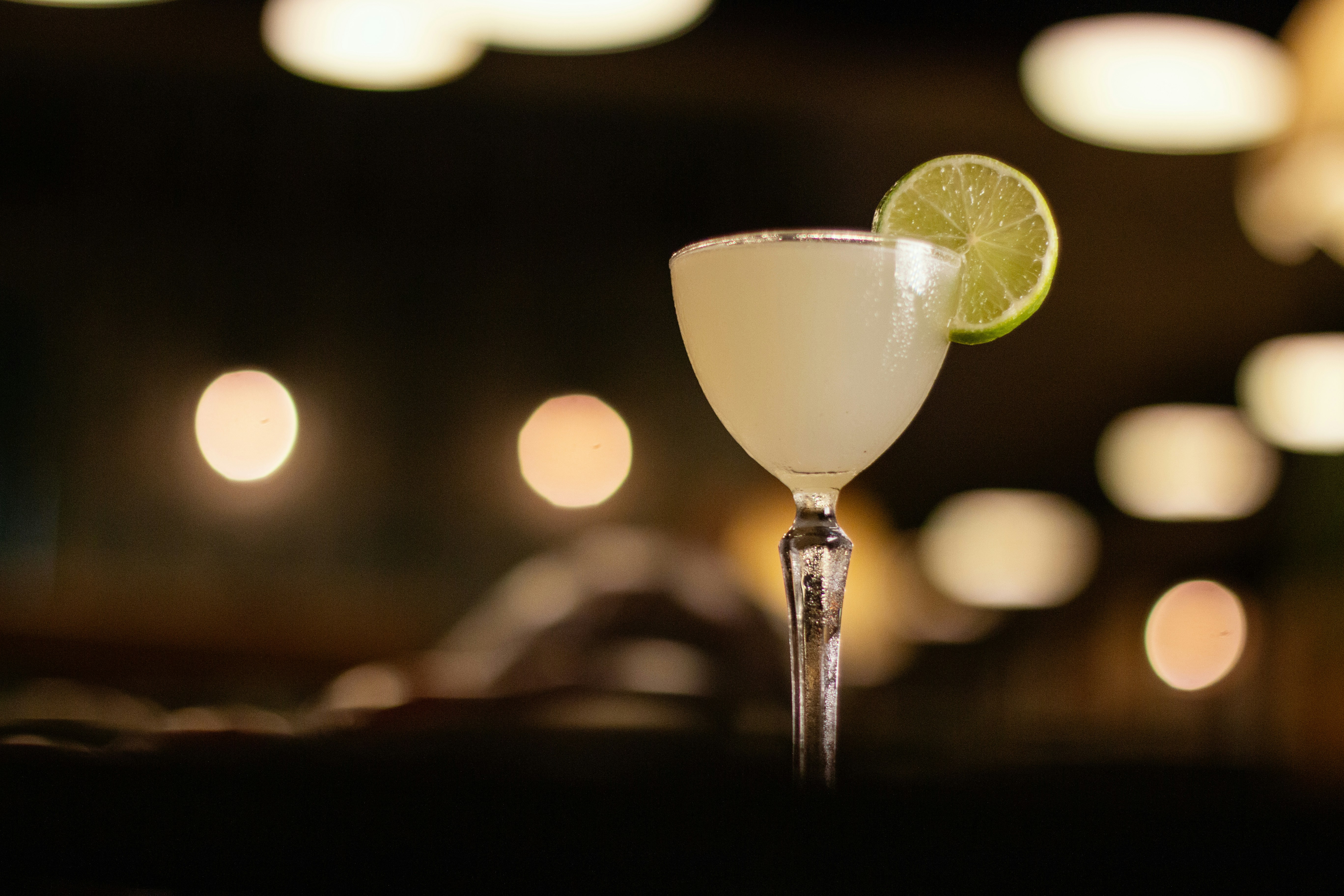 A close up of a drink on a table